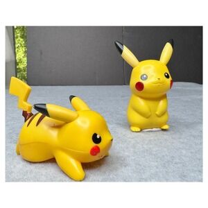 Pokemon Pikachu Figures‎ Lot of 2 Yellow Collectible Toys
